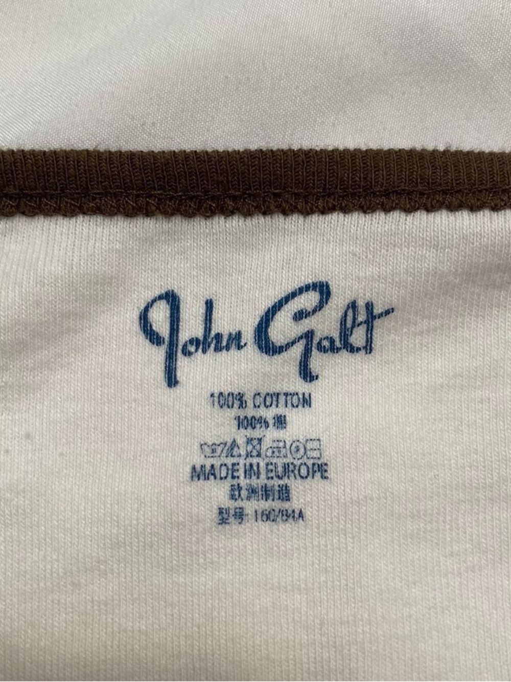 Brandy Melville Nashville Graphic Crop Top - Brown & White - Picture 3 of 7